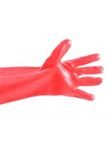 Γάντια πετρελαίου κόκκινα 30εκ σετ 12 τεμαχια