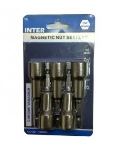 Καρυδάκια μαγνητικά 10mm INTER σετ 5 τεμ